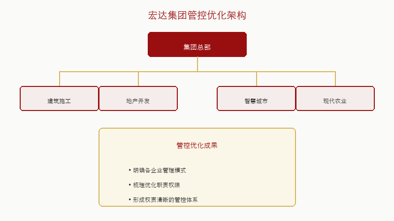图2：宏达集团管控优化架构